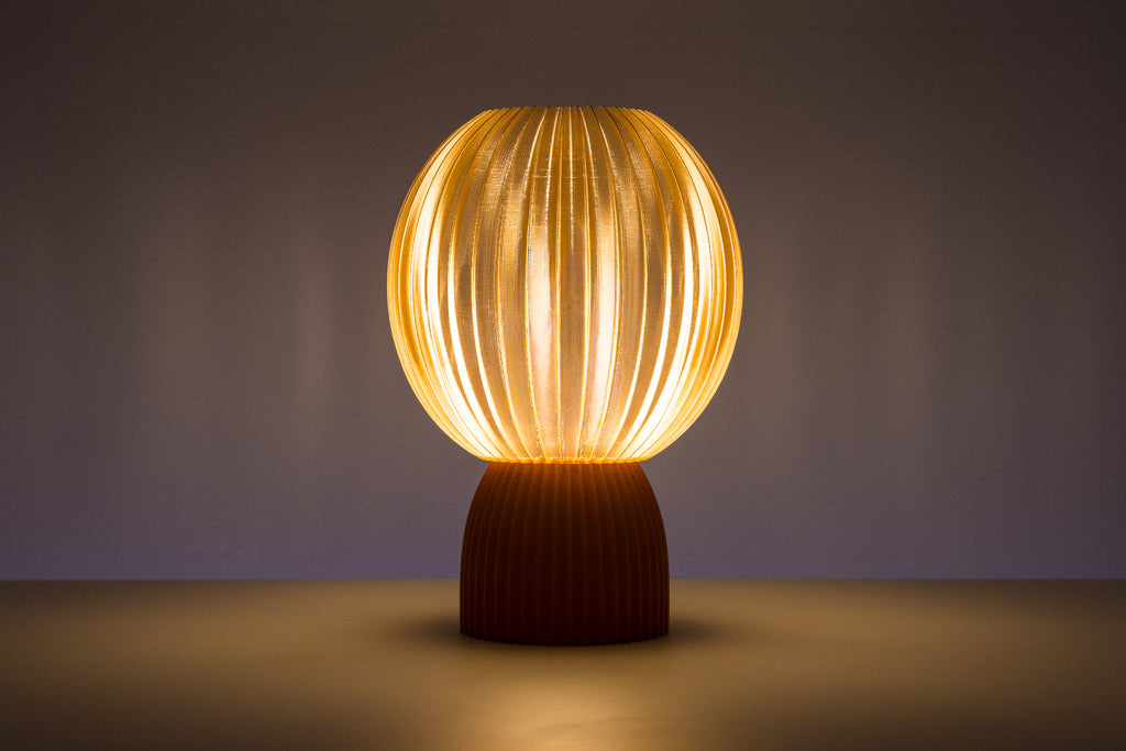 Lampada Zucca accesa